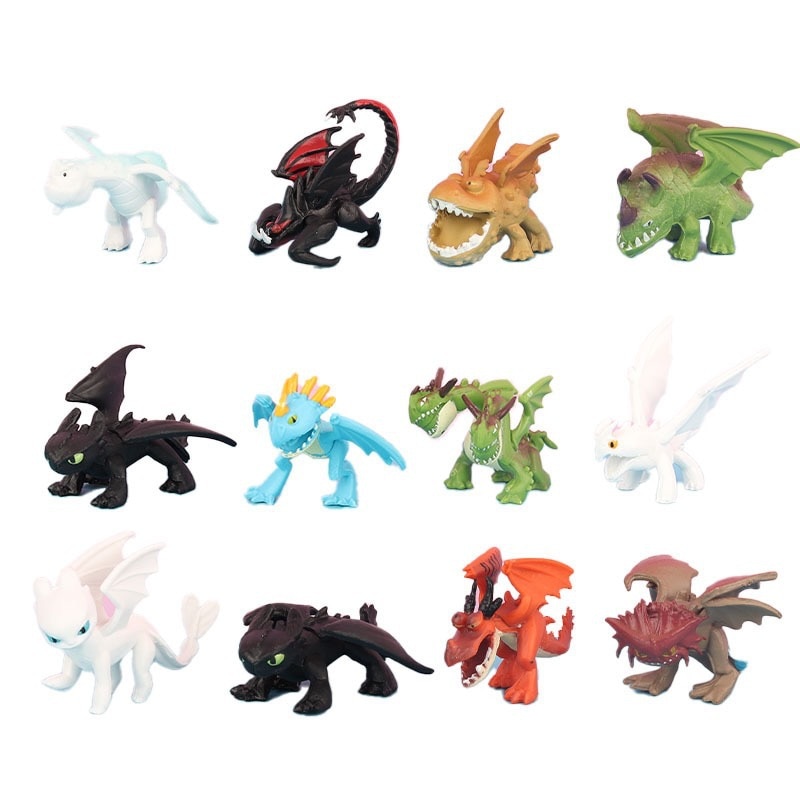 12 pieces How to train your dragon Yesha training dragon hidden world toothless night anger animation 3 - Toothless Plush