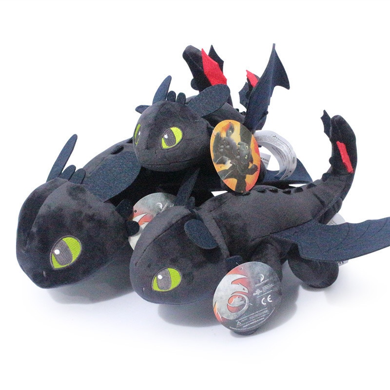 25 35 45 55cm Cute Toothless Plush Toy Anime Plush Toothless Stuffed Doll Toy for Kids 3 - Toothless Plush