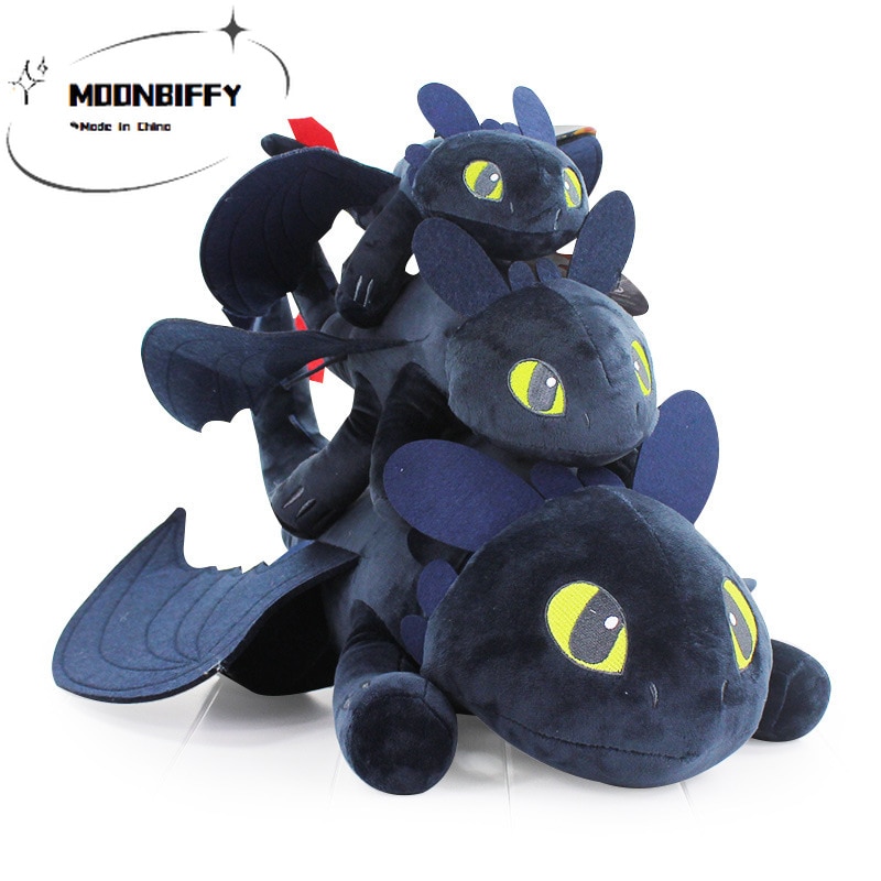 25 35 55cm Cute Toothless Plush Toy Anime How To Train Your Dragon 3 Night Fury 1 - Toothless Plush