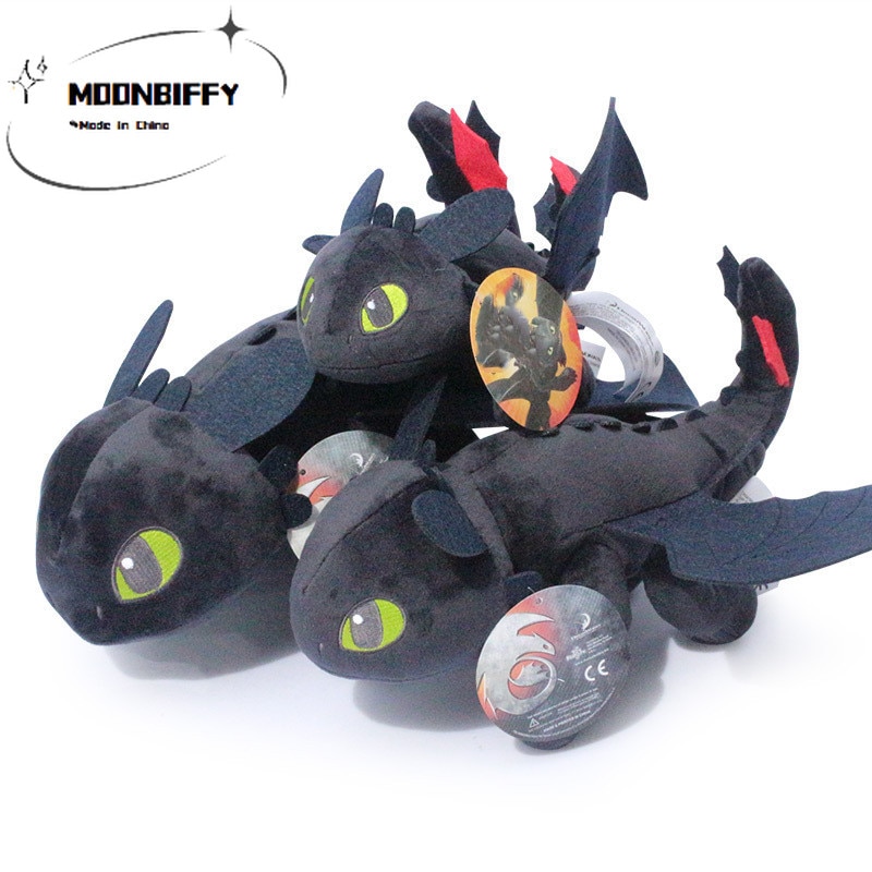 25 35 55cm Cute Toothless Plush Toy Anime How To Train Your Dragon 3 Night Fury - Toothless Plush