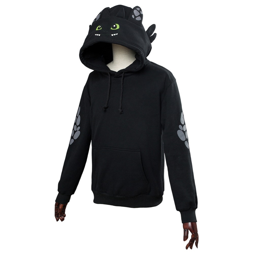 Adult Kids How to Train Your Dragon Toothless Cosplay Hoodie Sweatshirt Casual Pullover Jackets Coat Hooded 1 - Toothless Plush