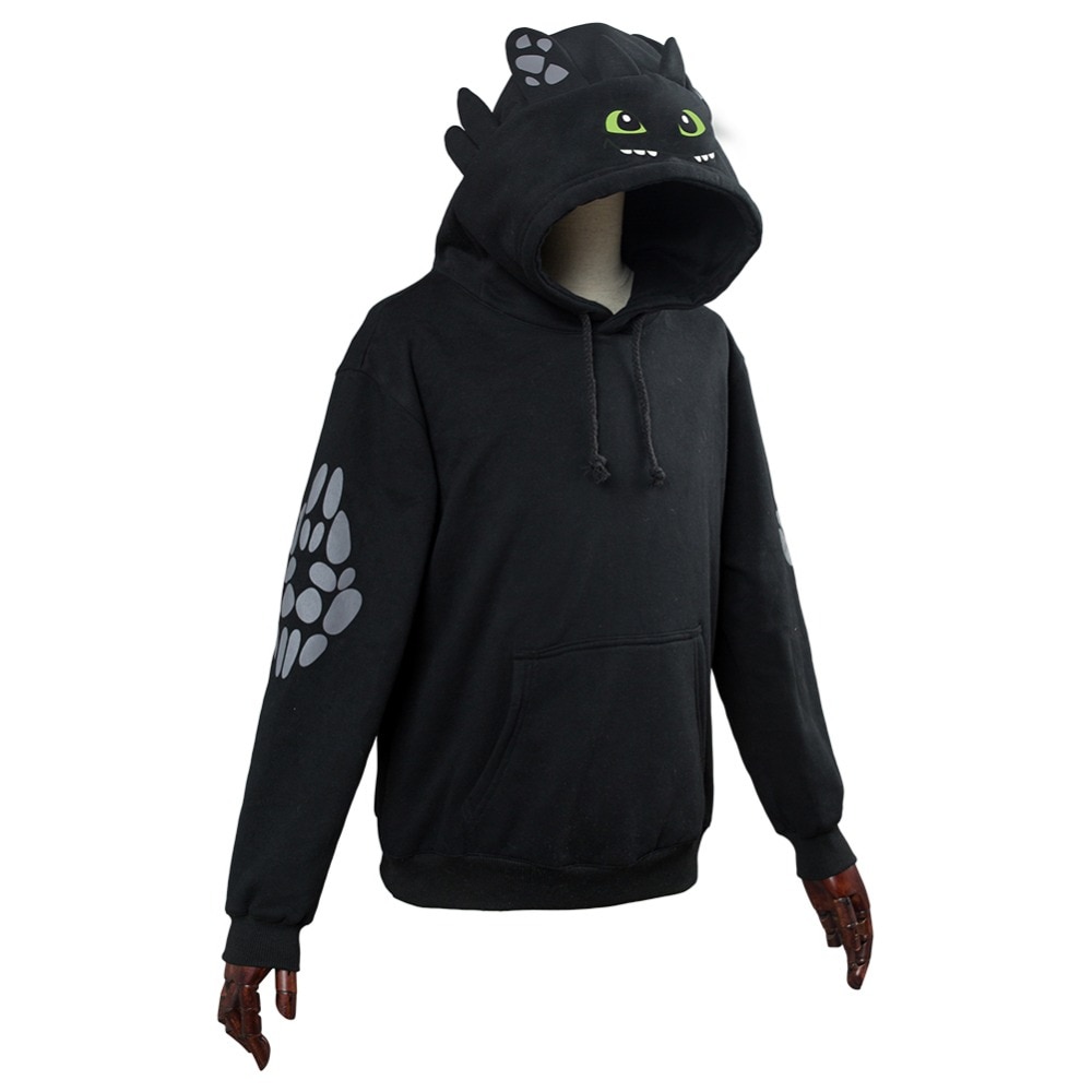 Adult Kids How to Train Your Dragon Toothless Cosplay Hoodie Sweatshirt Casual Pullover Jackets Coat Hooded 4 - Toothless Plush