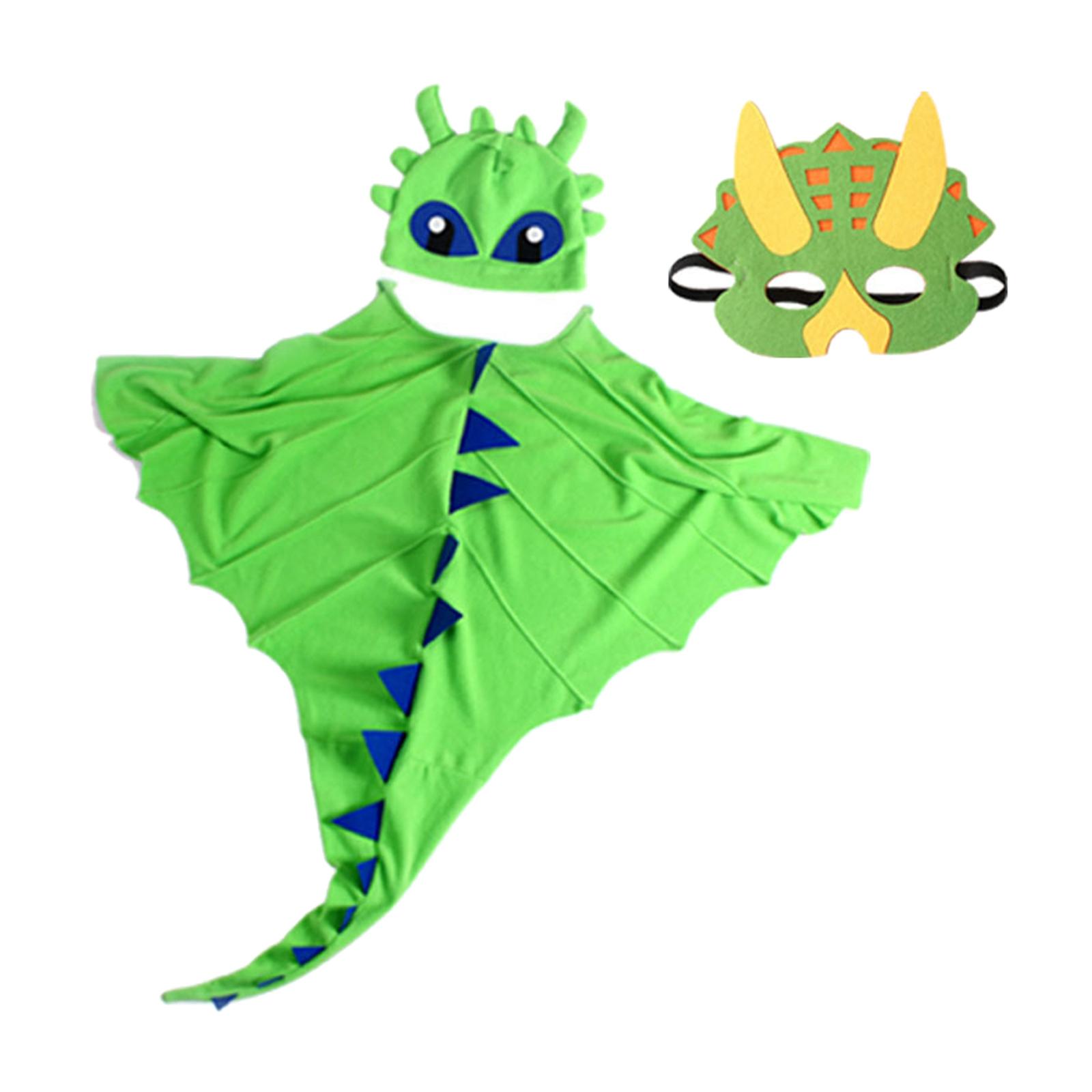 Toothless Dragon Costume Dinosaur Cape Child Costume Dragon Dress Up Girls Boys Toys Halloween for Birthday - Toothless Plush