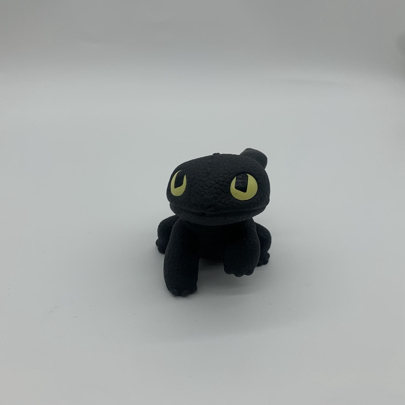 Train Your Dragon Anime Figure Q Version Water Spray Night Fury Toothless Action Figures Model Toy 3 - Toothless Plush