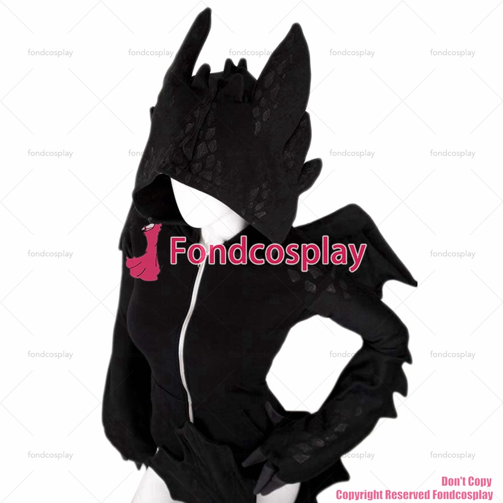 fondcosplay How To Train Your Dragon Nightfury Toothless Dragon Hoodie Movie jacket Cosplay Costume Tailor made 1 - Toothless Plush